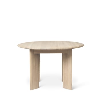 Bevel matbord Ø117 cm - Oak white oiled - Ferm Living