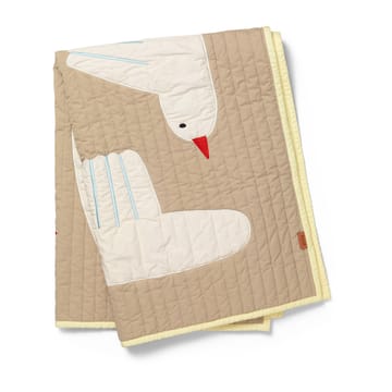 Bird quiltad filt - Beige - ferm LIVING