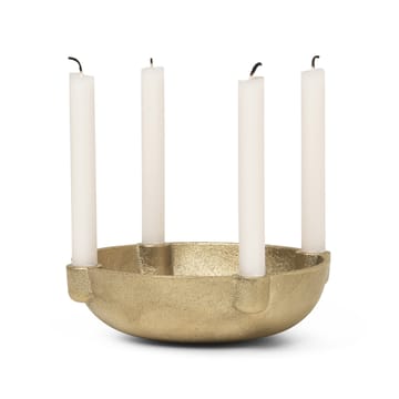 Bowl adventsljusstake mässing - Brass - ferm LIVING