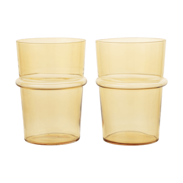 Boya dricksglas högt 45 cl 2-pack - Yellow - Ferm Living