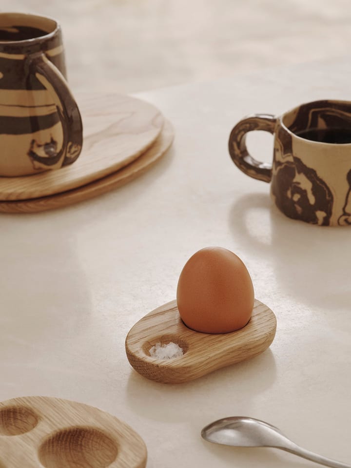 Cairn äggkopp 2-pack - Oak - ferm LIVING