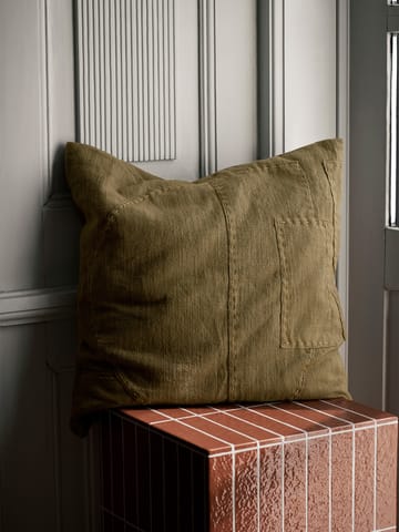 Darn kuddfodral 50x50 cm - Dark Taupe - ferm LIVING