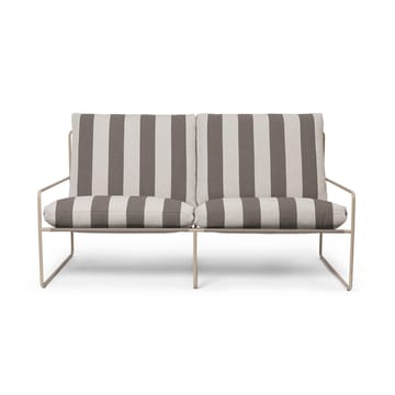 Desert 2-sits soffa - Cash stripe-chocolate - ferm LIVING