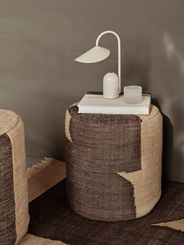 Forene cylinder pouf sittpuff Ø38x42 cm - Tan-Chocolate - ferm LIVING