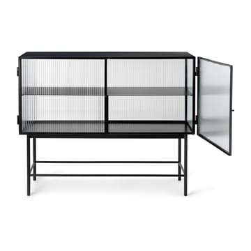 Haze sideboard - Black-vågigt glas - ferm LIVING