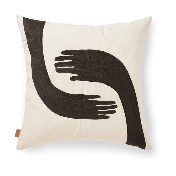 Pose kuddfodral 50x50 cm - Coffee-undyed - ferm LIVING