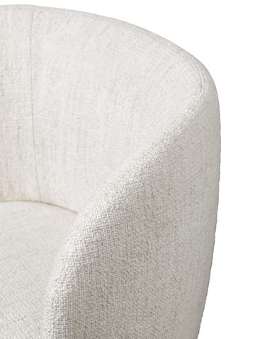 Rico dining chair swivel bouclé - Off-white - ferm LIVING