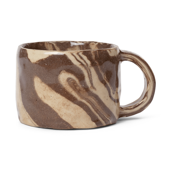 Ryu mugg låg 20 cl, Sand-brown ferm LIVING