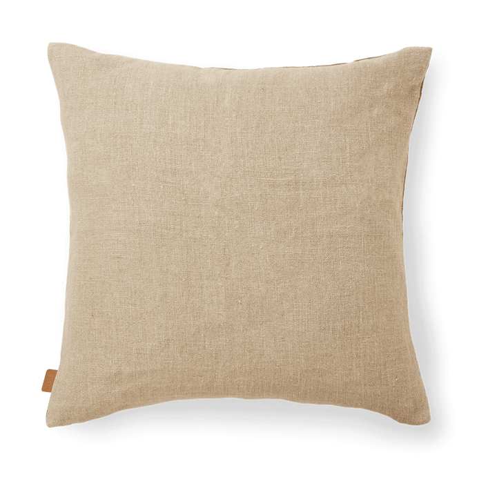 Senti Stripe kudde 50x50 cm - Linen-carob brown - ferm LIVING