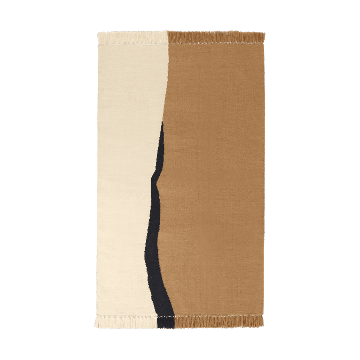 Soil Kelim matta - Dark sand-off white, 140x200 cm - Ferm LIVING