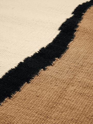 Soil Kelim matta - Dark sand-off white, 140x200 cm - ferm LIVING