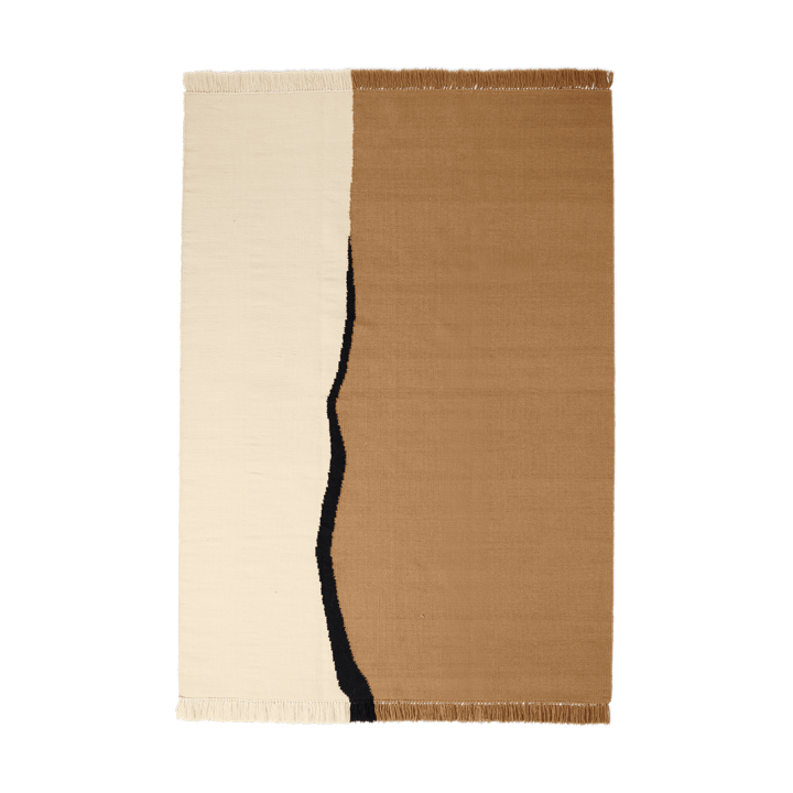 Soil Kelim matta - Dark sand-off white, 170x240 cm - ferm LIVING