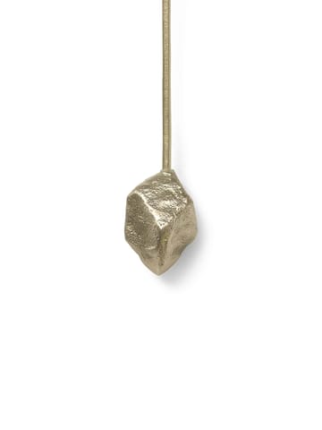 Stone christmas tree ljusstake - brass - ferm LIVING