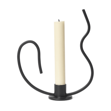 Valse ljusstake low - Black - ferm LIVING