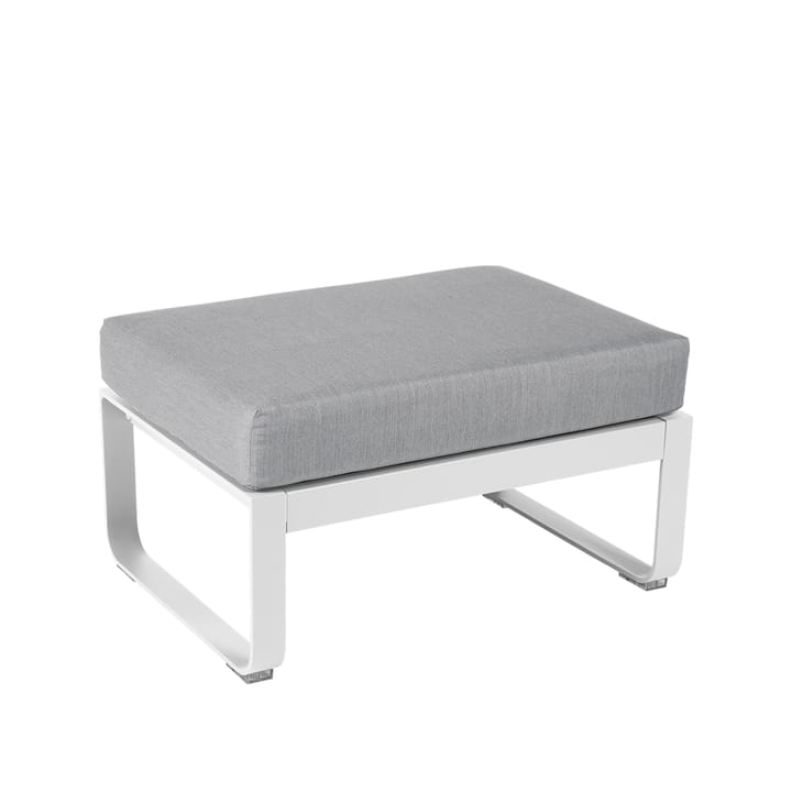 Bellevie 1-sits fotpall - cotton white, flannel grey dyna - Fermob