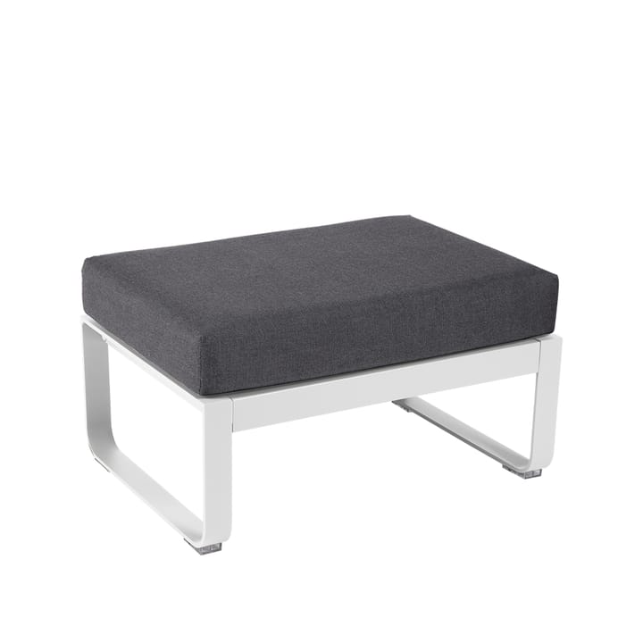 Bellevie 1-sits fotpall - cotton white, graphite grey dyna - Fermob