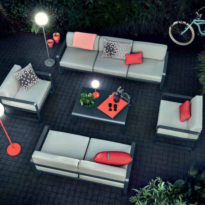 Bellevie 2-sits soffa - red ochre, graphite grey dyna - Fermob