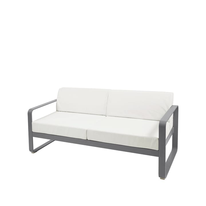 Bellevie 2-sits soffa - storm grey, off-white dyna - Fermob