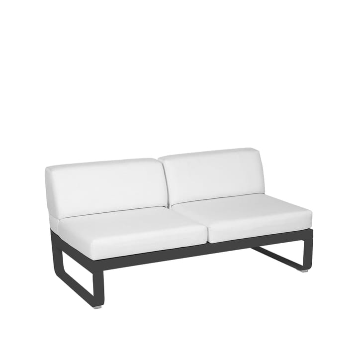 Bellevie Central modulsoffa - 2-sits anthracite, off-white dyna - Fermob