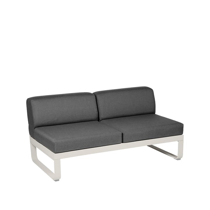 Bellevie Central modulsoffa, 2-sits clay grey, graphite grey dyna Fermob