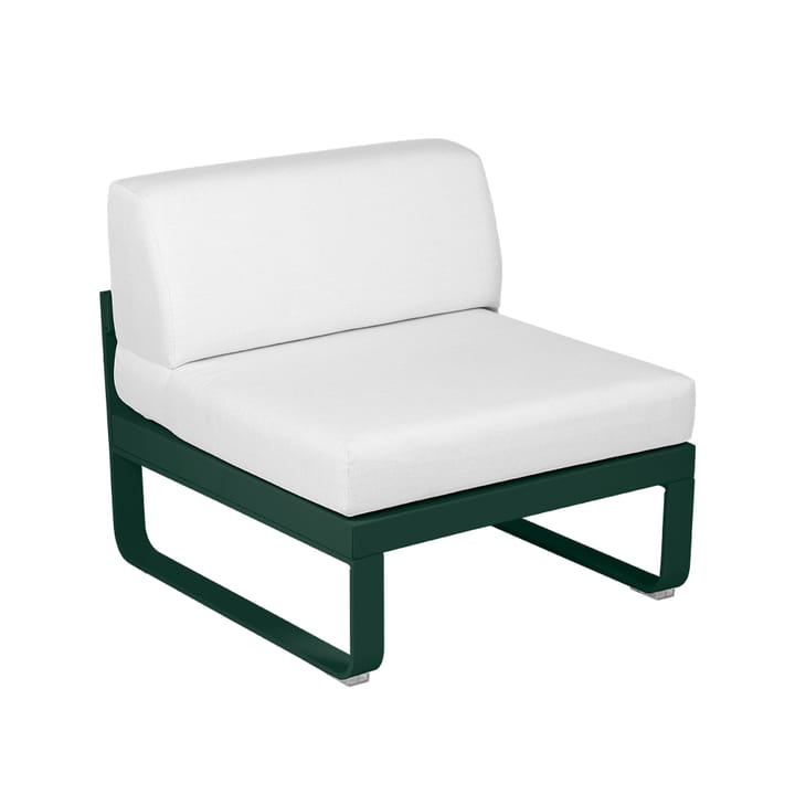 Bellevie Central modulsoffa - cedar green, off-white dyna, 1-sits - Fermob