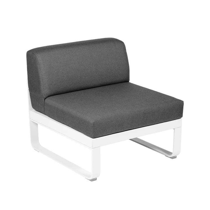 Bellevie Central modulsoffa - cotton white, graphite grey dyna, 1-sits - Fermob