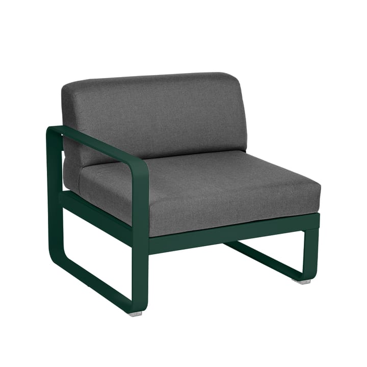 Bellevie Left modulsoffa - cedar green, graphite grey dyna, 1-sits - Fermob