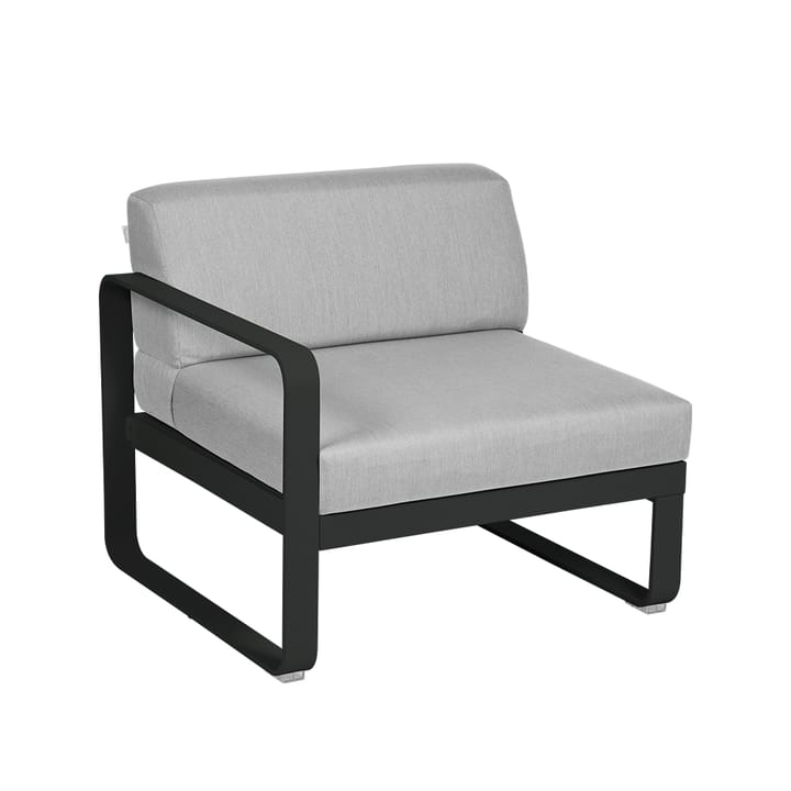 Bellevie Left modulsoffa - liquorice, flannel grey dyna, 1-sits - Fermob