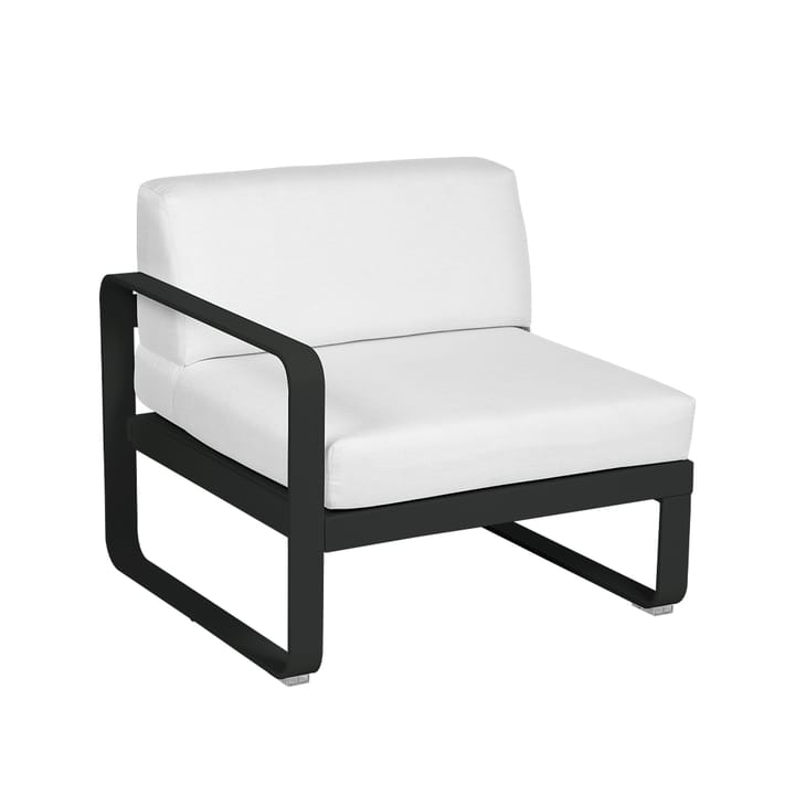 Bellevie Left modulsoffa - liquorice, off-white dyna, 1-sits - Fermob