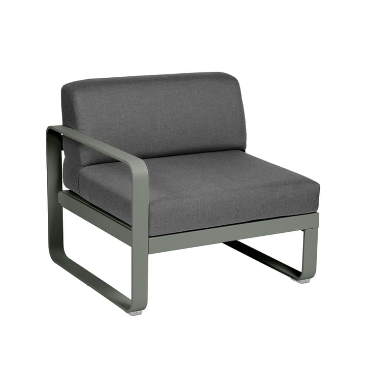 Bellevie Left modulsoffa, rosemary, graphite grey dyna, 1-sits Fermob