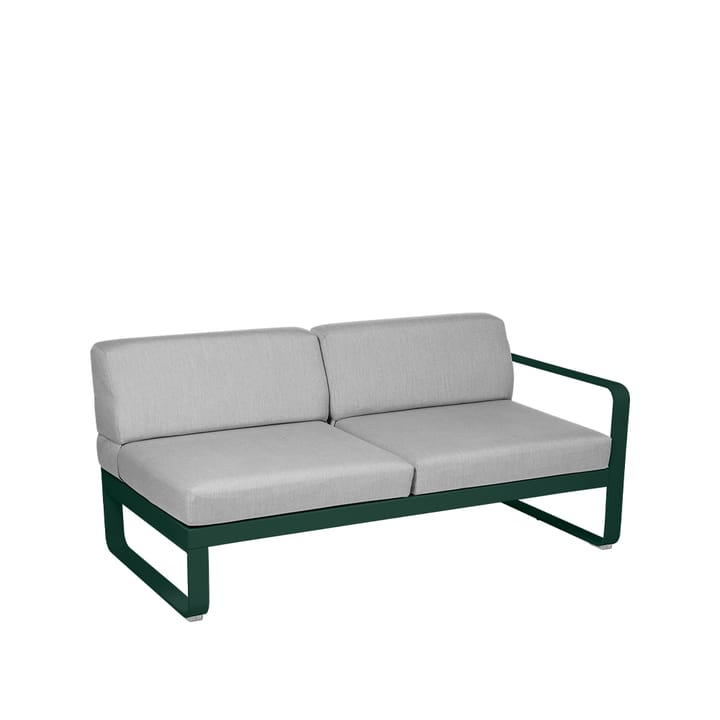 Bellevie Right modulsoffa - 2-sits cedar green, flannel grey dyna - Fermob