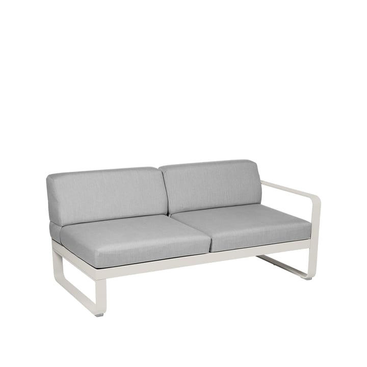 Bellevie Right modulsoffa, 2-sits clay grey, flannel grey dyna Fermob