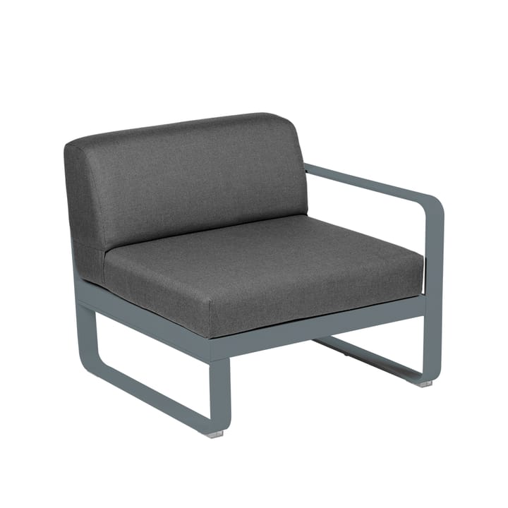 Bellevie Right modulsoffa - storm grey, graphite grey dyna, 1-sits - Fermob