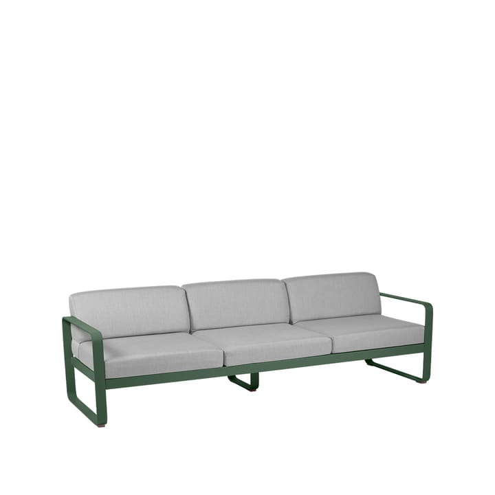 Bellevie soffa - 3-sits cedar green, flannel grey dyna - Fermob