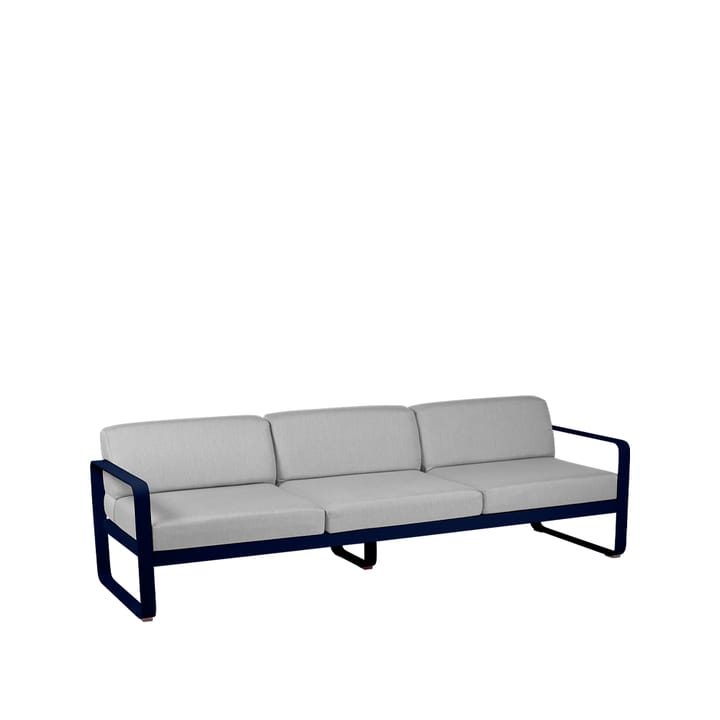 Bellevie soffa - 3-sits deep blue, flannel grey dyna - Fermob