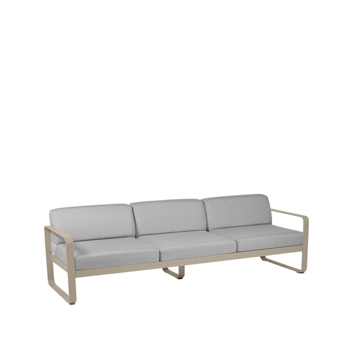 Bellevie soffa - 3-sits nutmeg, flannel grey dyna - Fermob