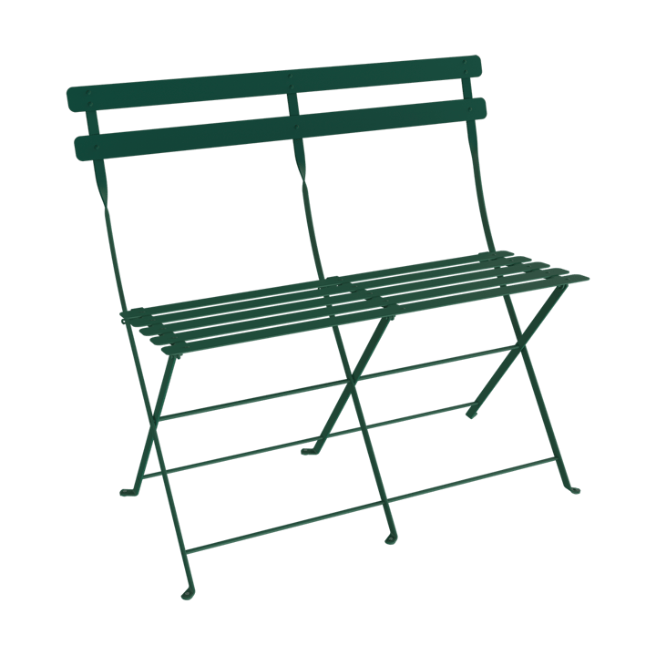 Bistro 2-sits bänk med ryggstöd - Cedar green - Fermob