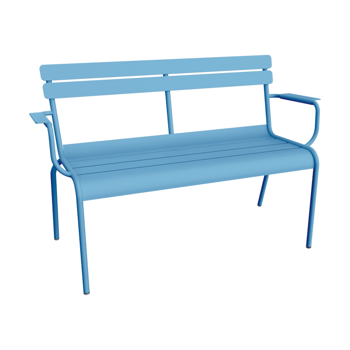 Luxembourg soffa med armstöd 131x55,5x86 cm - Maya Blue - Fermob