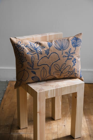 Botanic kuddfodral 38x58 cm - Brown-blue - Fine Little Day