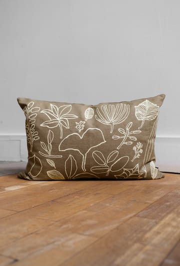 Botanic kuddfodral 38x58 cm - Green-yellow - Fine Little Day