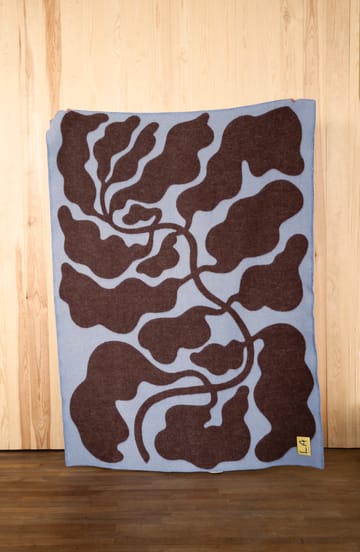 Leaves filt 130x180 cm - Blue-brown - Fine Little Day