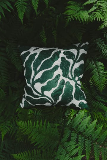 Leaves kuddfodral 48x48 cm - Green - Fine Little Day