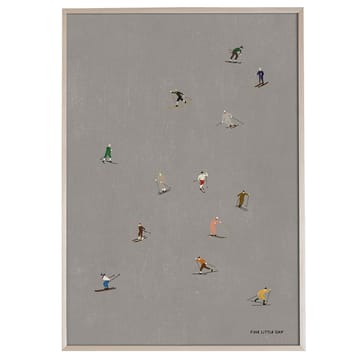 Skiers poster 50x70 cm - Grå - Fine Little Day