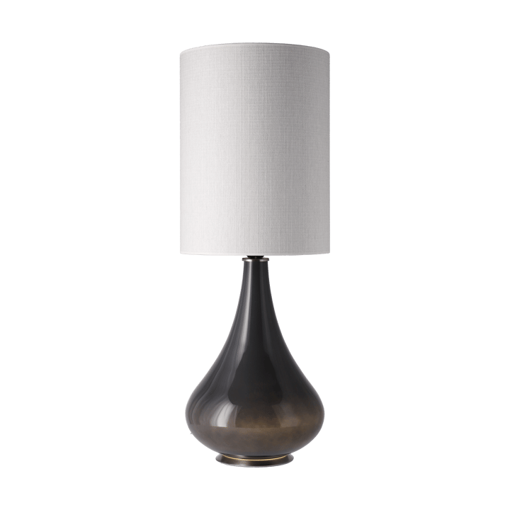 Renata bordslampa grå lampfot, Babel Beige L Flavia Lamps