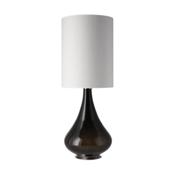 Renata bordslampa svart lampfot - Babel Beige L - Flavia Lamps