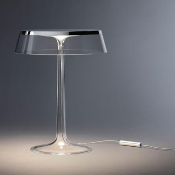 Bon Jour T bordslampa - amber, mattkromad topp - Flos