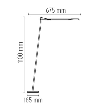 Kelvin F LED golvlampa - antracit - Flos