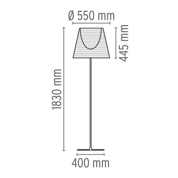 KTribe F3 golvlampa - transparent - Flos