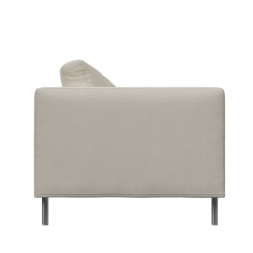 Alex 3-sits soffa - noah 07 light beige-aluminiumben - Fogia