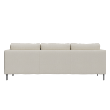 Alex 3-sits soffa - noah 07 light beige-aluminiumben - Fogia